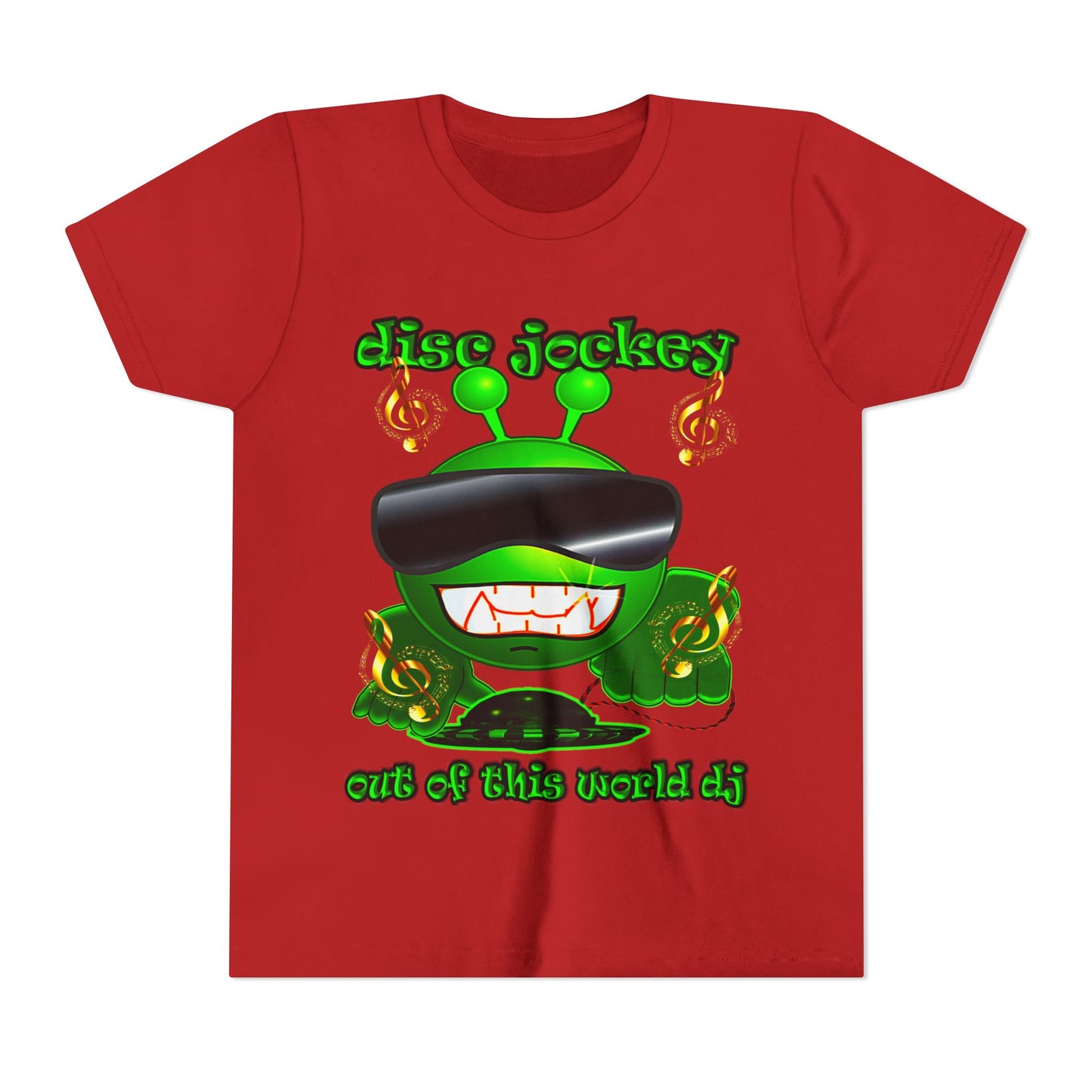 disc jockey - Youth Short Sleeve Tee
