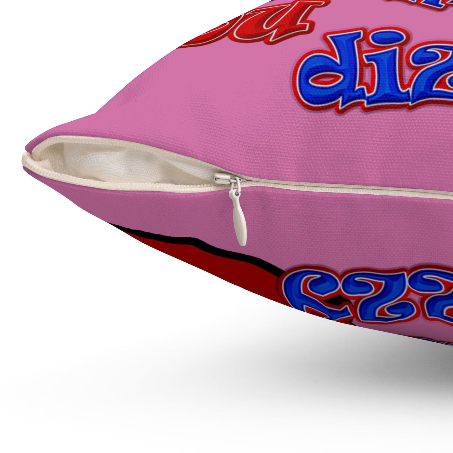 santa's shoes - Spun Polyester Square Pillow - (light pink)