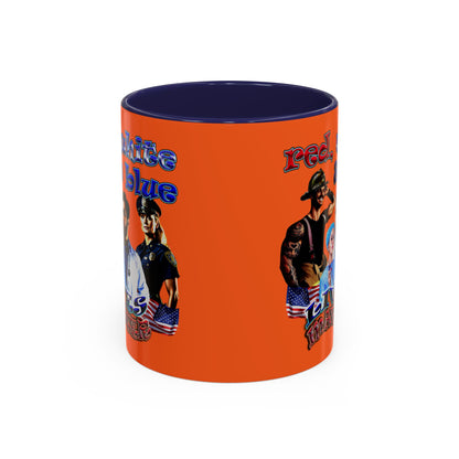 rw&b lives matter - Accent Mug (orange)