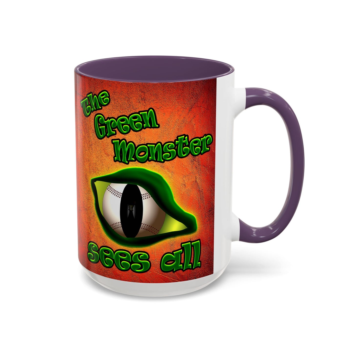 green monster - Accent Mug (burnt orange)