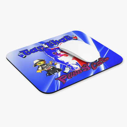 tag that - Mouse Pad (Rectangle) (blue-white wave)