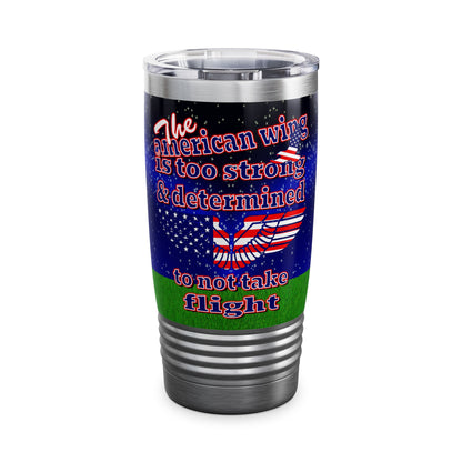 american wing - Ringneck Tumbler, 20oz ('snoops' background)