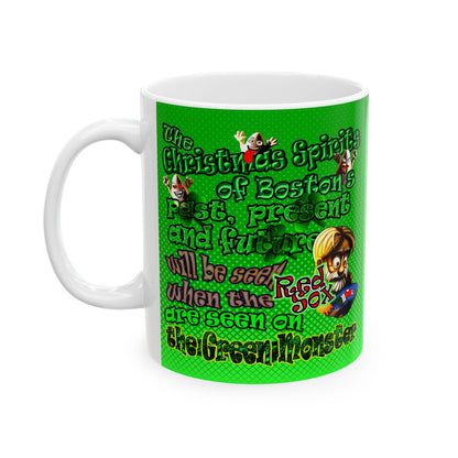 christmas spirits of boston - White Mug (logo green)