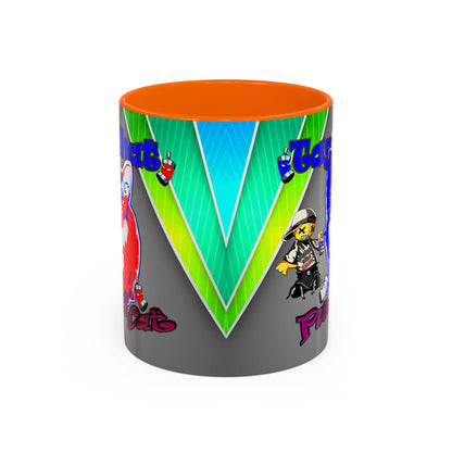 tag that - Accent Mug (rainbow split)