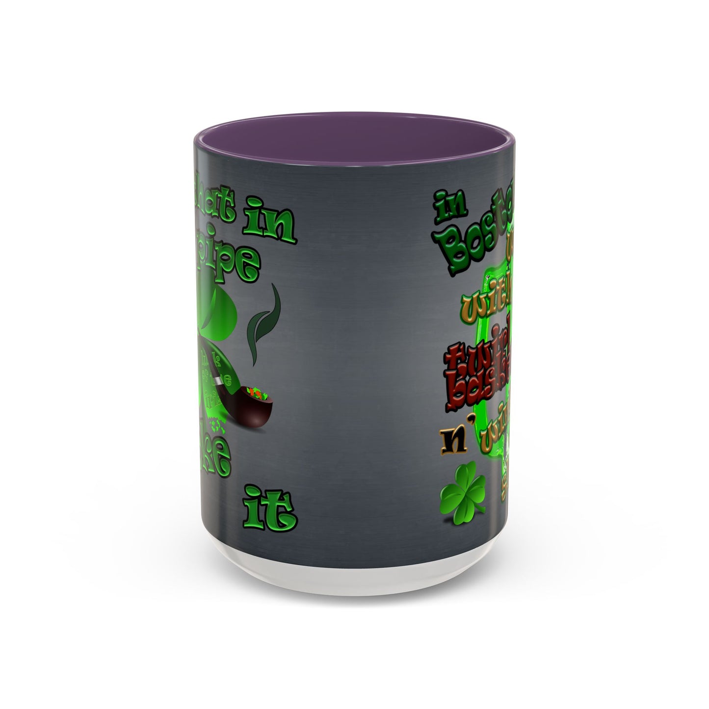 celtics logo - Accent Mug (grey-light grey)