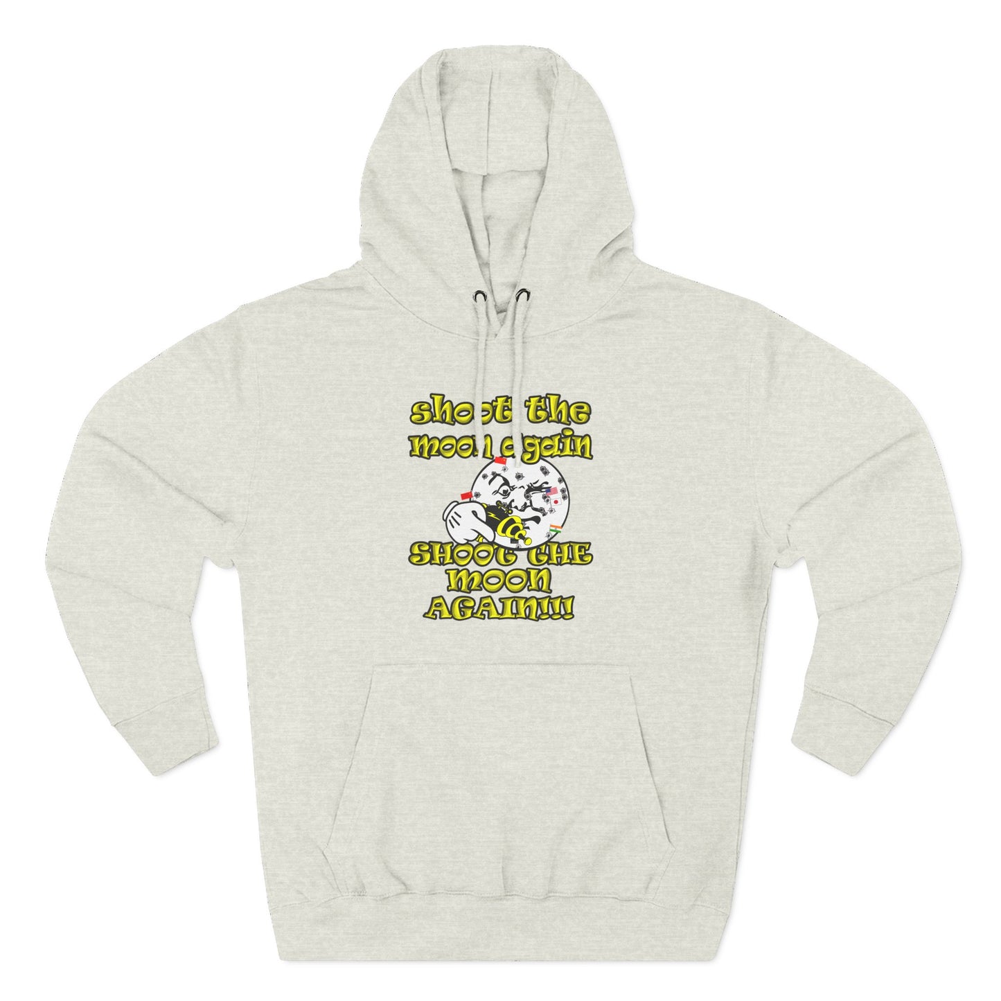 shoot the moon again - Three-Panel Fleece Hoodie
