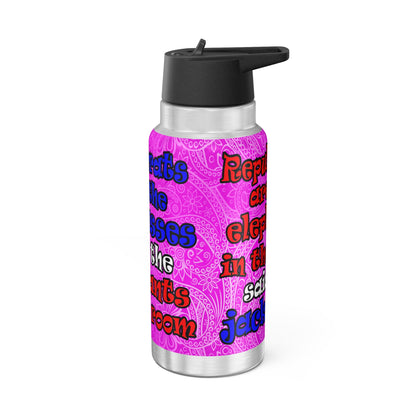 donkeys and elephants - Gator Tumbler, 32oz  (pink swirl)