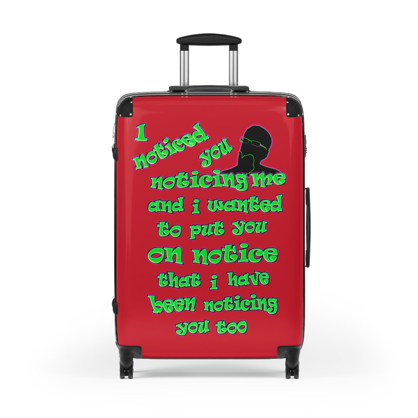 noticed you noticing - Suitcase (dark red)
