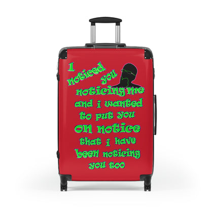 noticed you noticing - Suitcase (dark red)