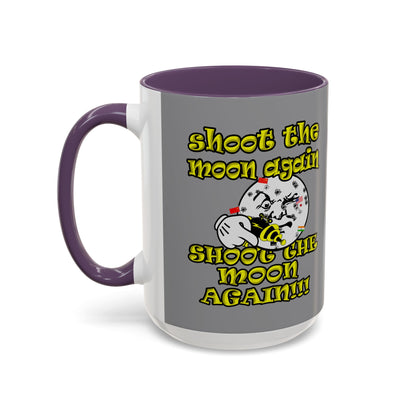 shoot the moon again - Accent Mug (grey)