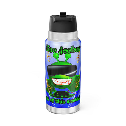 disc jockey - Gator Tumbler, 32oz (blue-white wave)