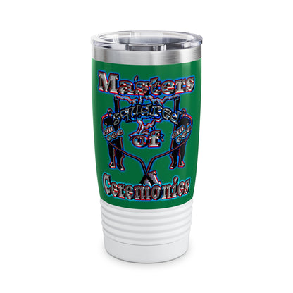 em cee squared - Ringneck Tumbler, 20oz (dark green)