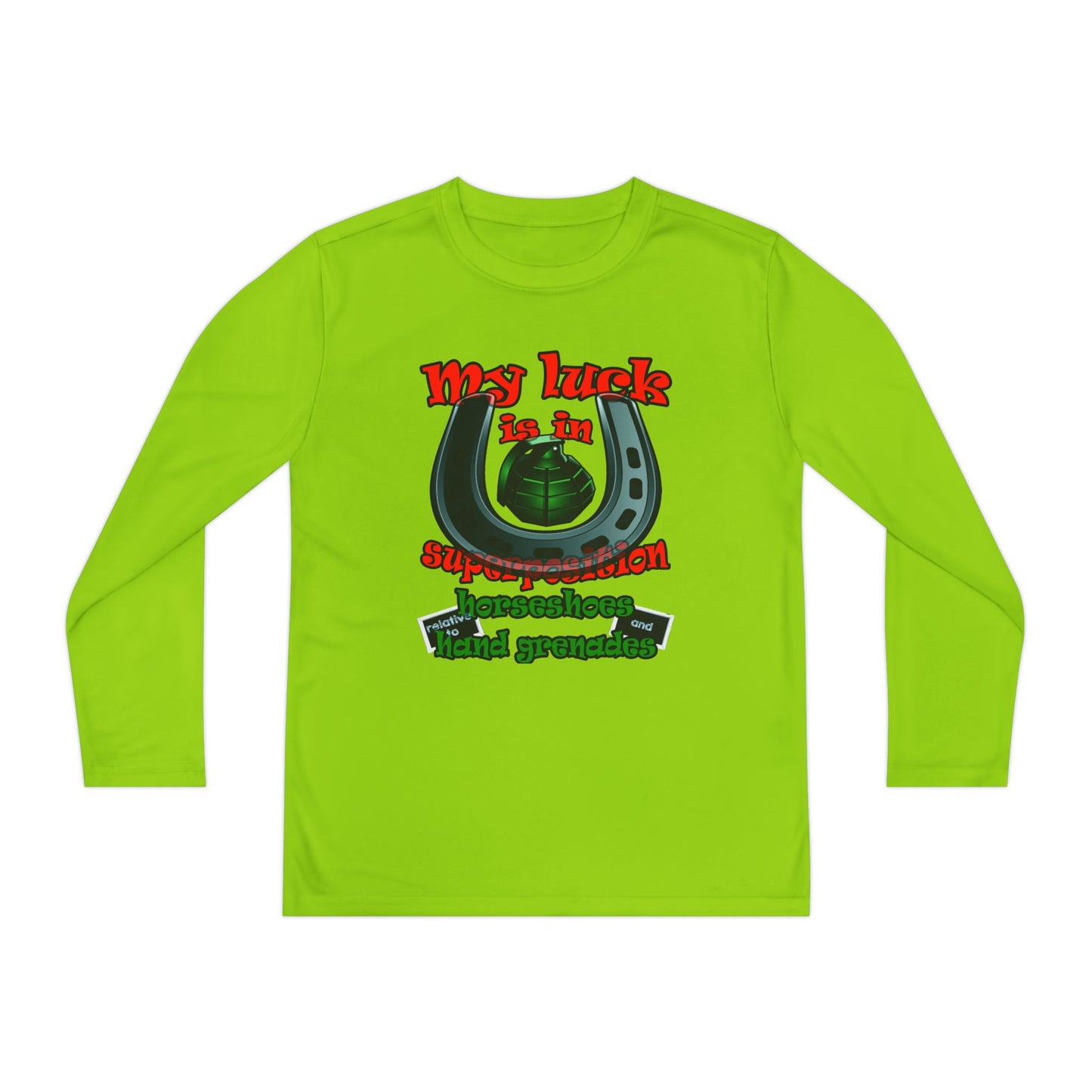 my luck - Youth Long Sleeve Competitor Tee