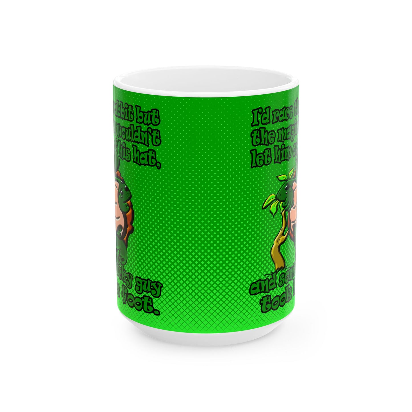 turtle race - White Mug (logo green)