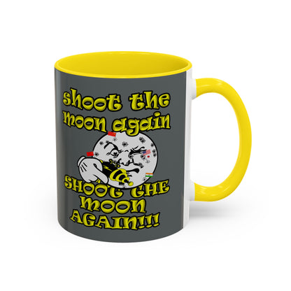 shoot the moon again - Accent Mug (dark grey)