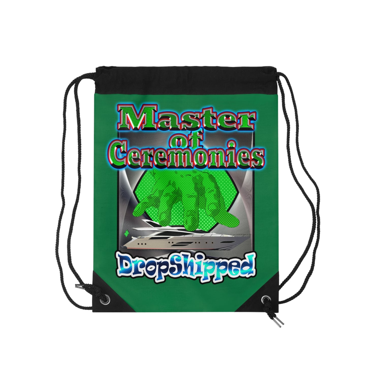 logo - Drawstring Bag (dark green)
