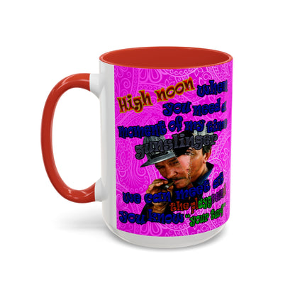 high noon - Accent Mug (pink swirl)