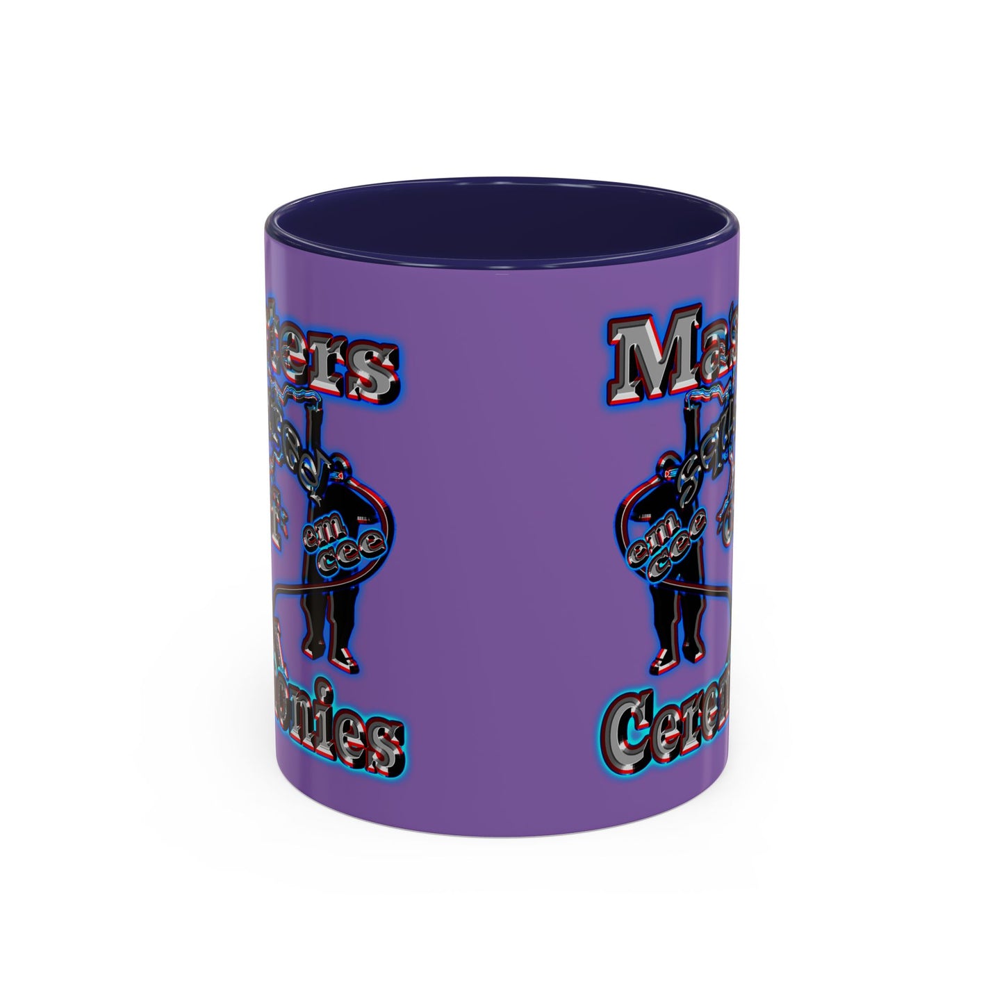 em cee squared - Accent Mug (light purple)
