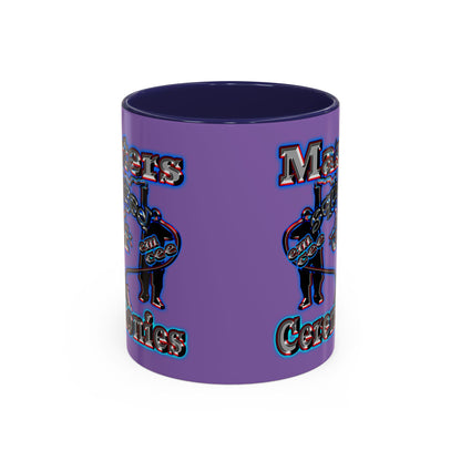 em cee squared - Accent Mug (light purple)