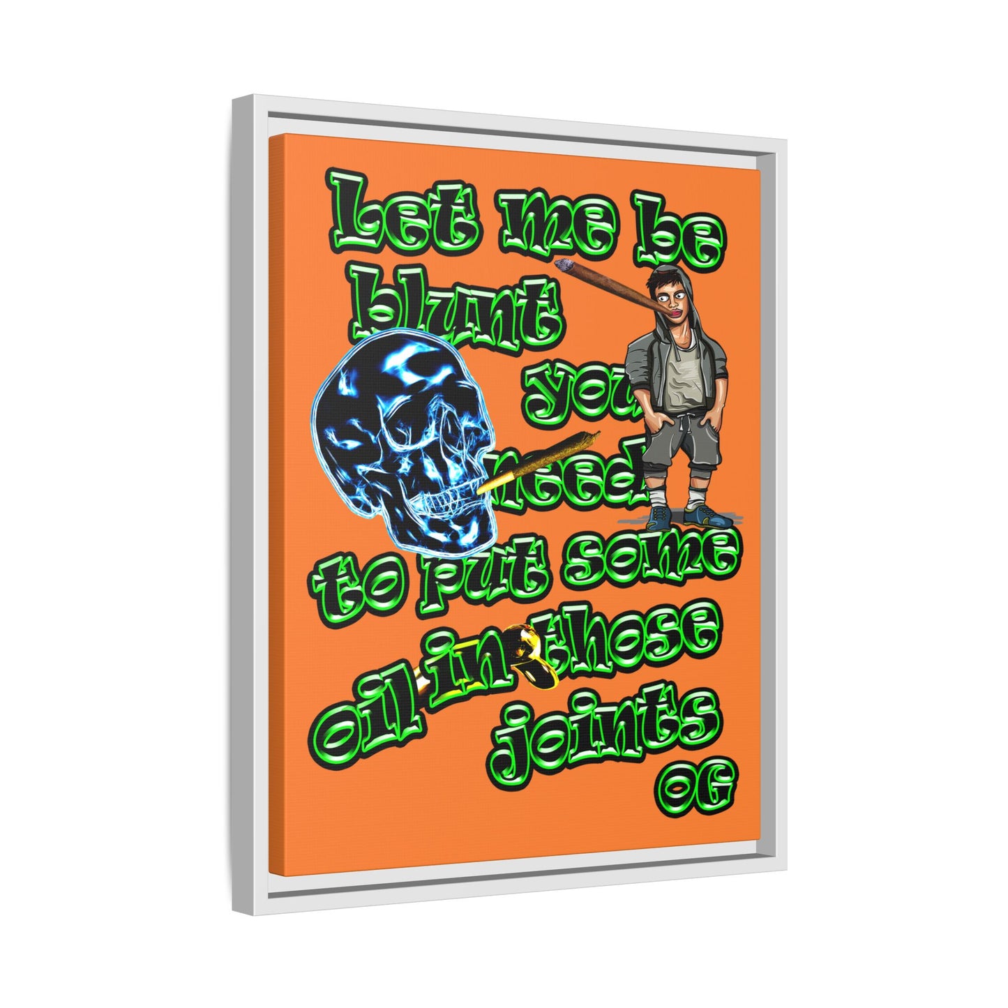 og - framed canvas art (crusta)