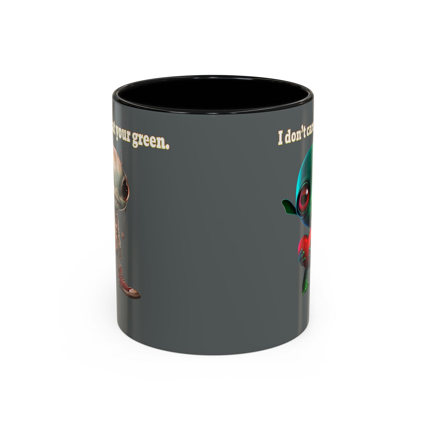 I don't care that your grey - Accent Mug (dark grey)