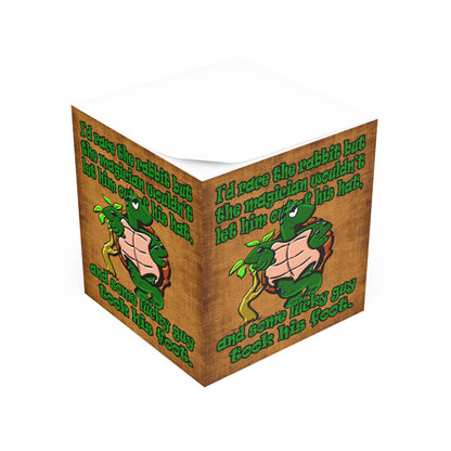 turtle race - note cube (brown papyrus)