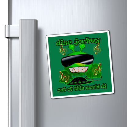 disc jockey - Magnets - (dark green)