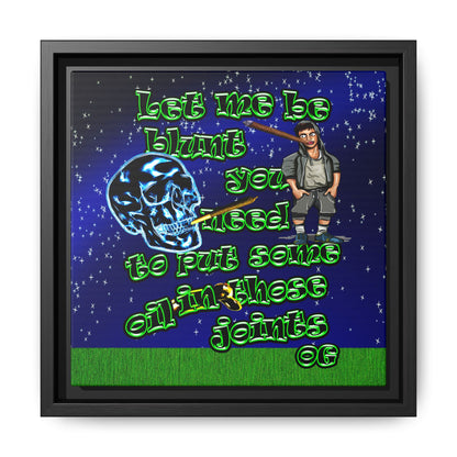 og - framed canvas art ('snoops' background)
