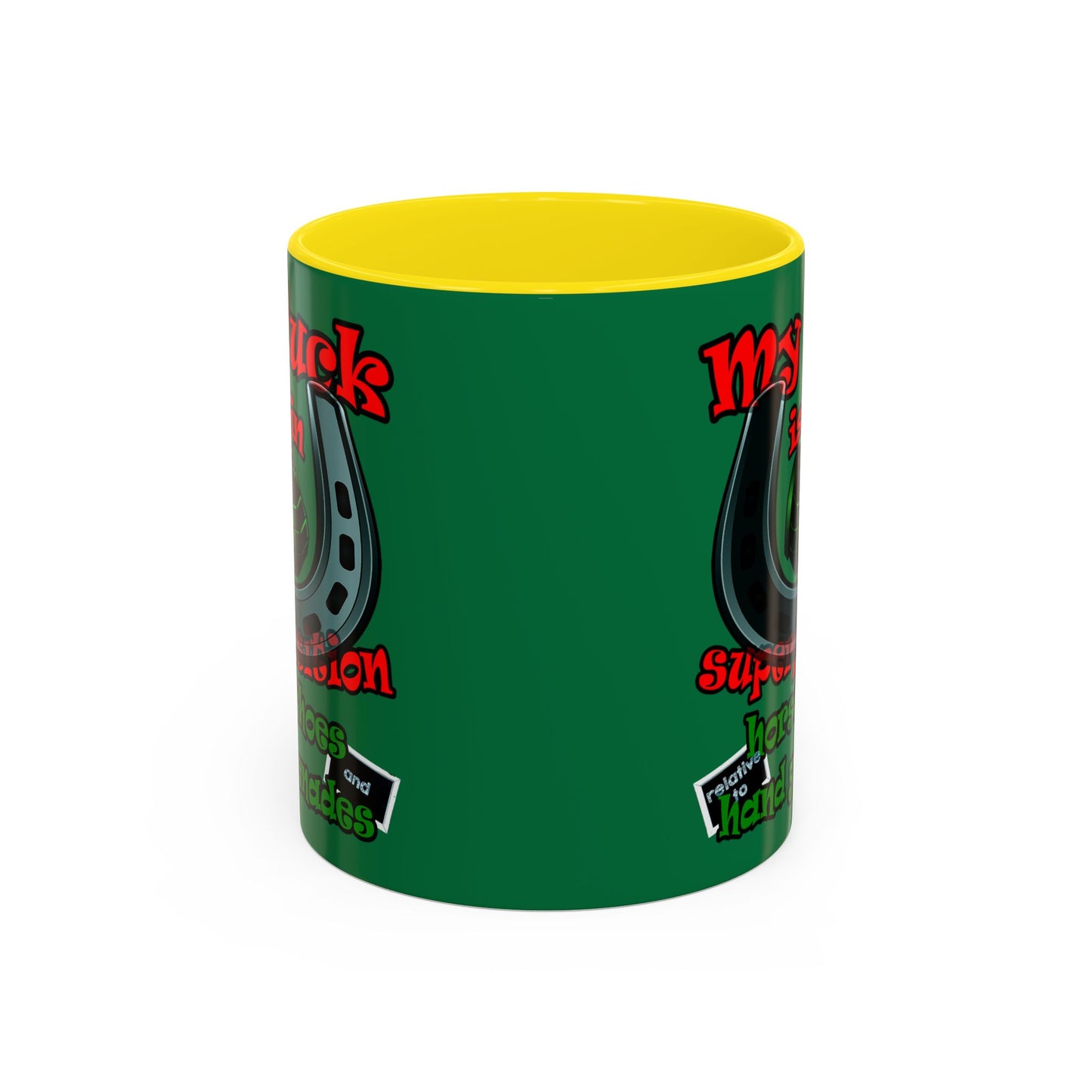 my luck - Accent Mug (dark green)