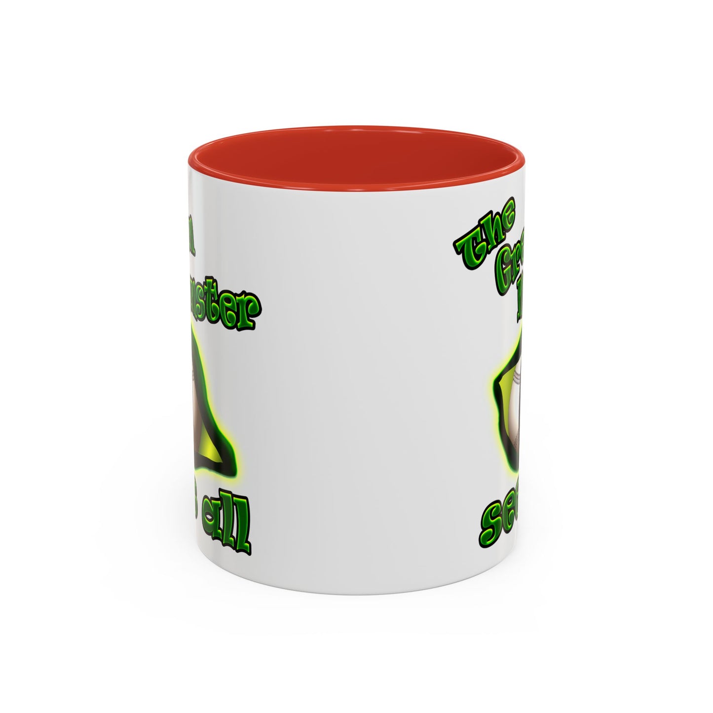 green monster - Accent Mug (white)