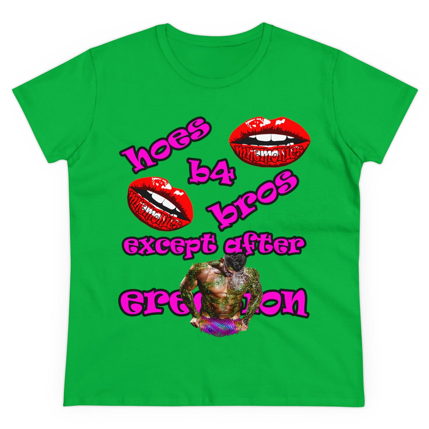 hoes b4 bros - Women's Midweight Cotton Tee
