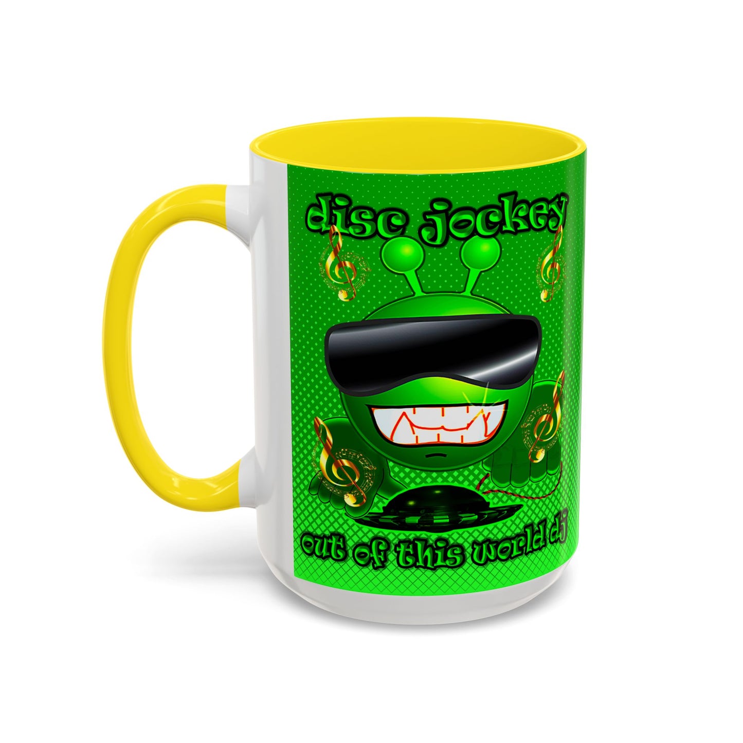 disc jockey - Accent Mug (logo green)