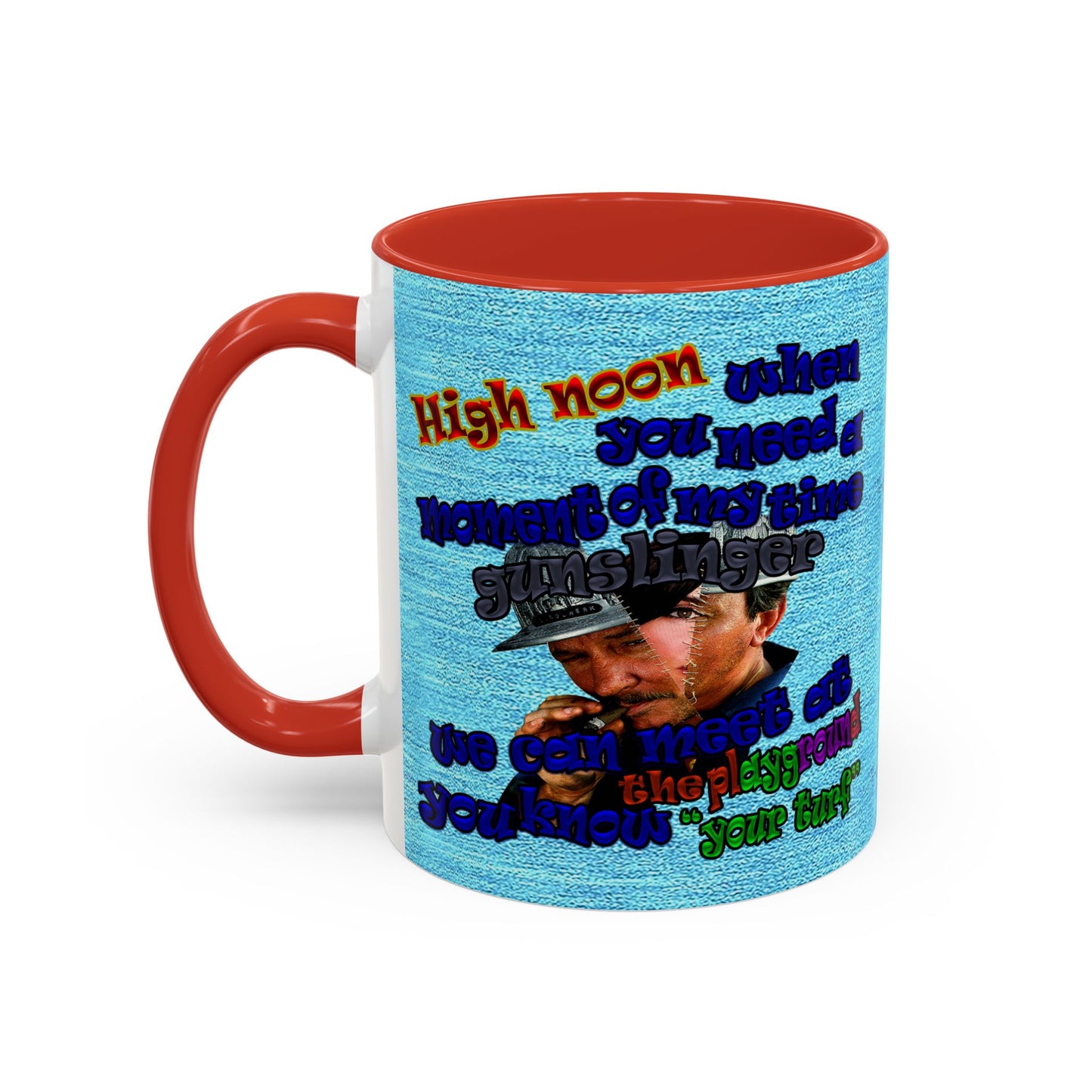 high noon - Accent Mug (faded blue)