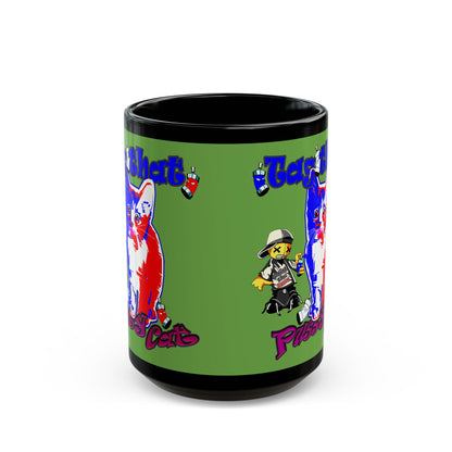 tag that - Black Mug (green)