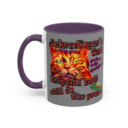 schrodinger's cat - Accent Mug (grey)