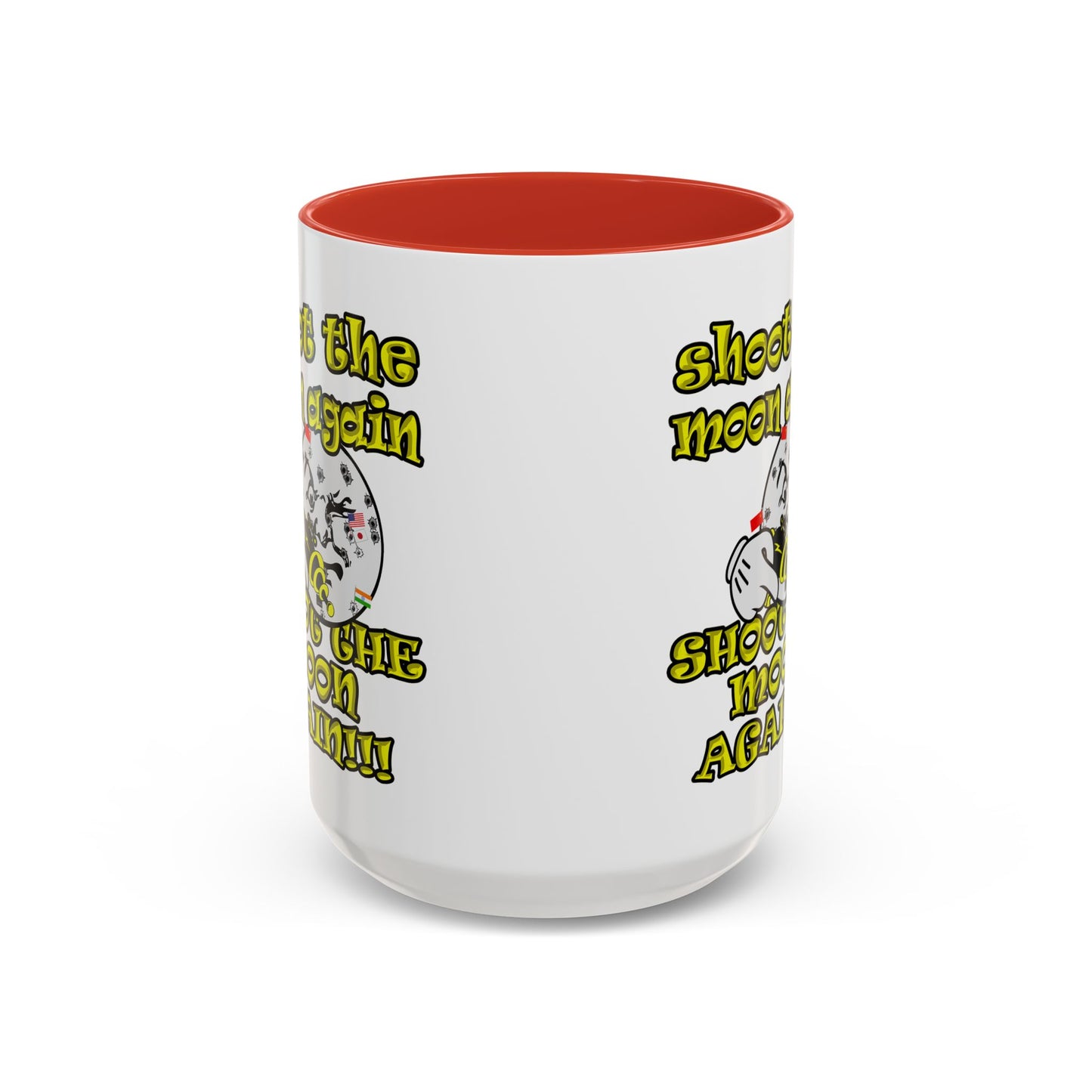 shoot the moon again - Accent Mug (white)