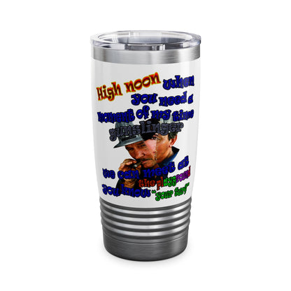high noon - Ringneck Tumbler, 20oz (white)