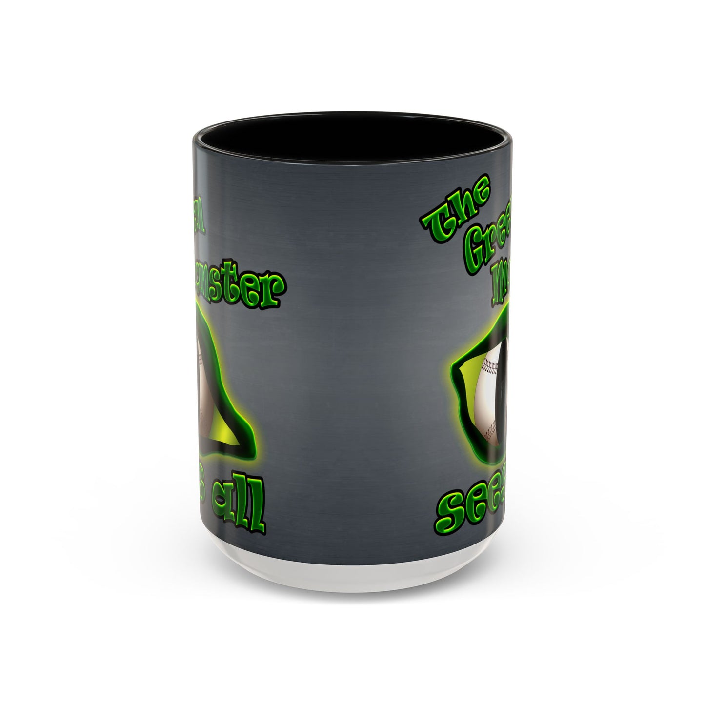 green monster - Accent Mug (grey-light grey)