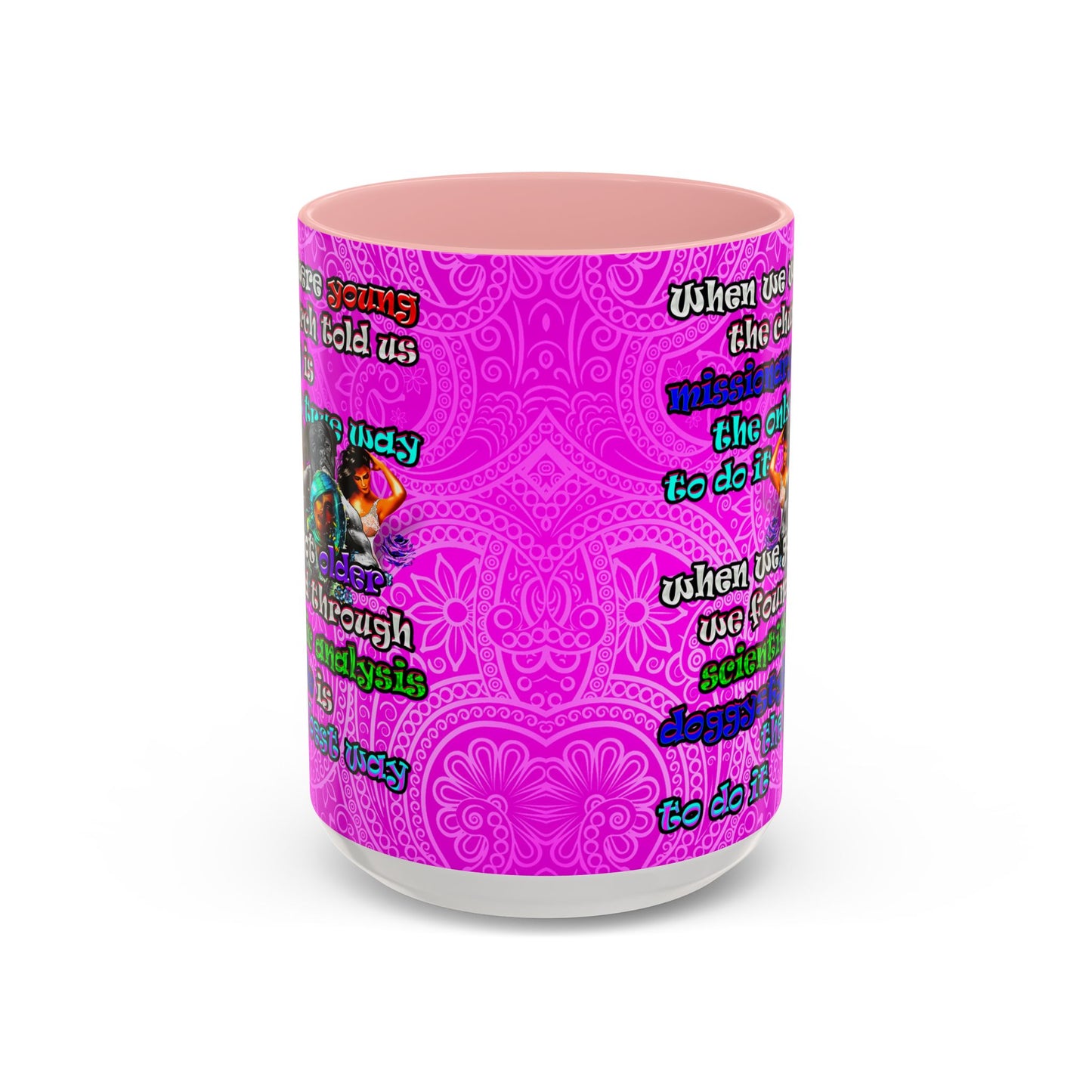 doggystyle - Accent Mug (pink swirl)
