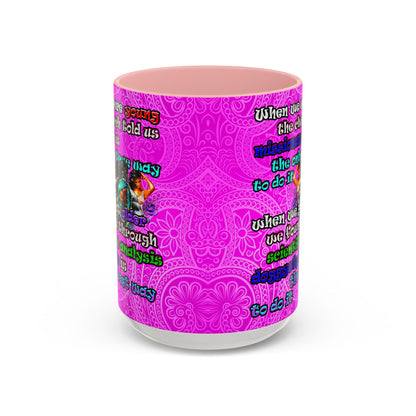 doggystyle - Accent Mug (pink swirl)