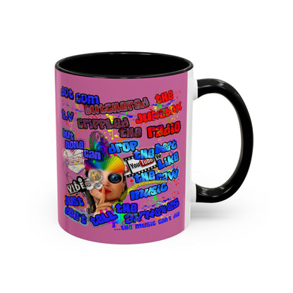 drop the beat - Accent Mug (light pink)