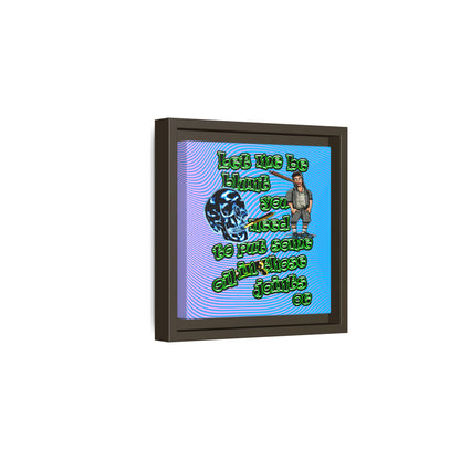 og - framed canvas art (light blue-purple wave)