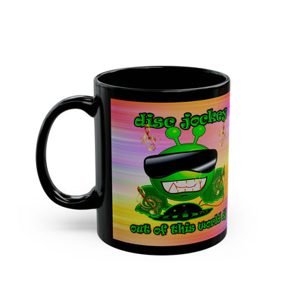 disc jockey - Black Mug (color blur)