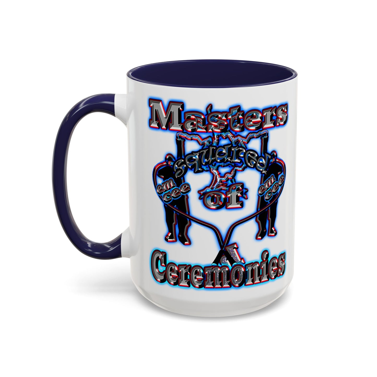 em cee squared - Accent Mug (white)