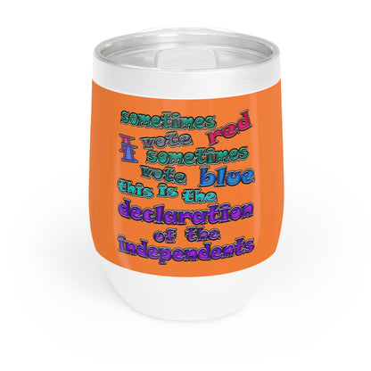 declaration of the independents - Chill Wine Tumbler (crusta)