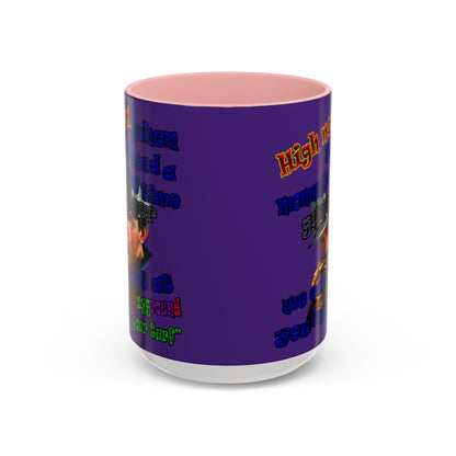 high noon - Accent Mug (purple)