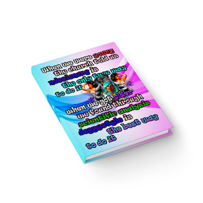 doggystyle - journal-blank (light blue-pink wave)