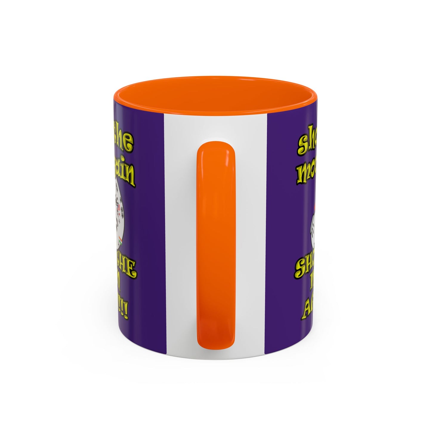shoot the moon again - Accent Mug (purple)
