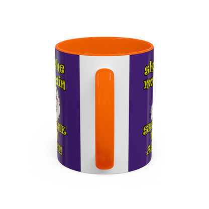 shoot the moon again - Accent Mug (purple)
