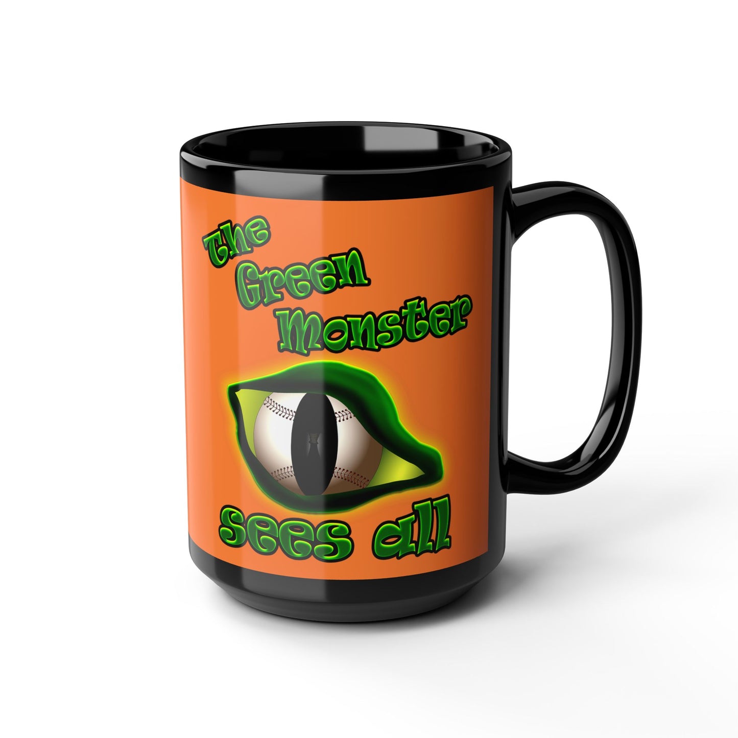 green monster - Black Mug (crusta)